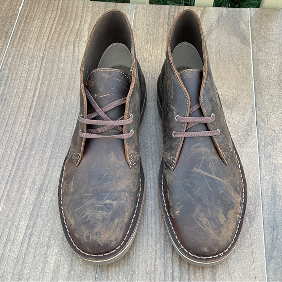 Clarks Bushacre 2 Beeswax Brown Leather - Picture 2 of 5